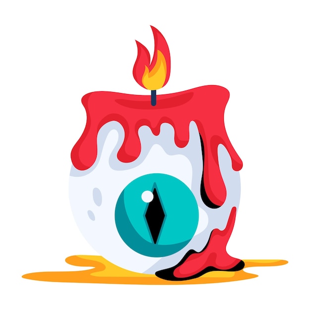 Echa un vistazo al icono del ojo plano del horror