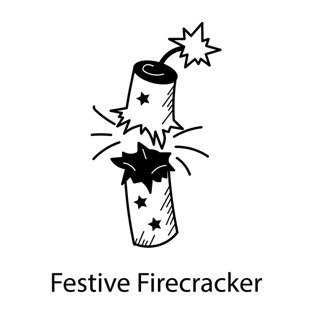 Echa un vistazo al icono de los petardos festivos