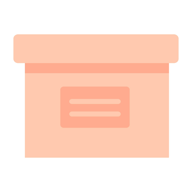 Echa un vistazo al icono plano de la caja sorpresa
