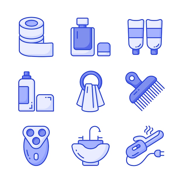 Echa un vistazo a este conjunto de iconos de barbería visualmente atractivo fácil de usar y descargar