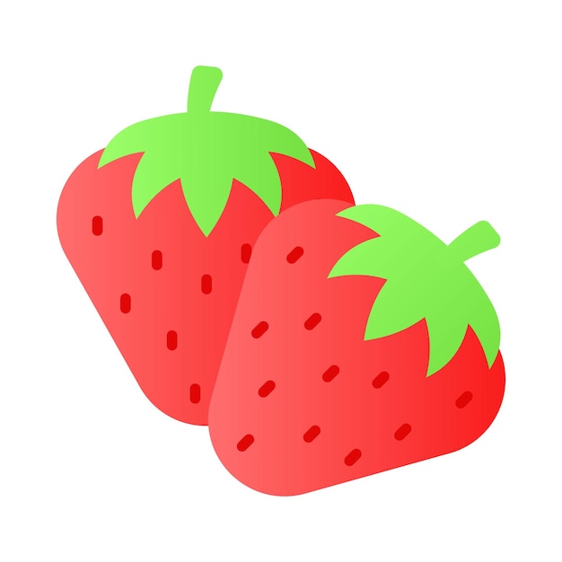 Echa un vistazo a este hermoso icono de diseño moderno de fresa
