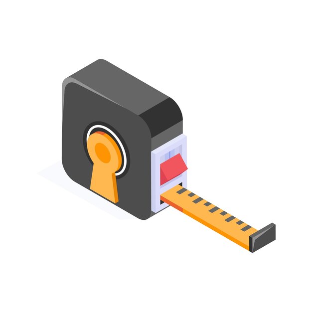 Echa un vistazo a este increíble icono de cinta métrica en estilo moderno