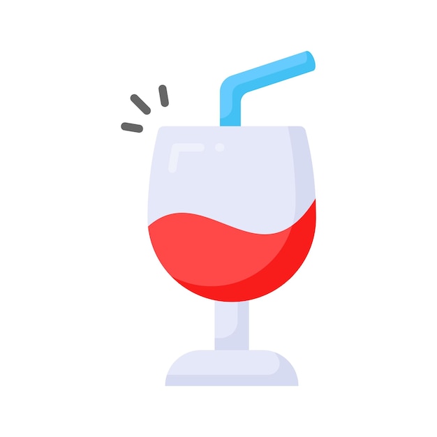 Echa un vistazo a este increíble icono de diseño vectorial de vasos de bebidas y vasos de vino