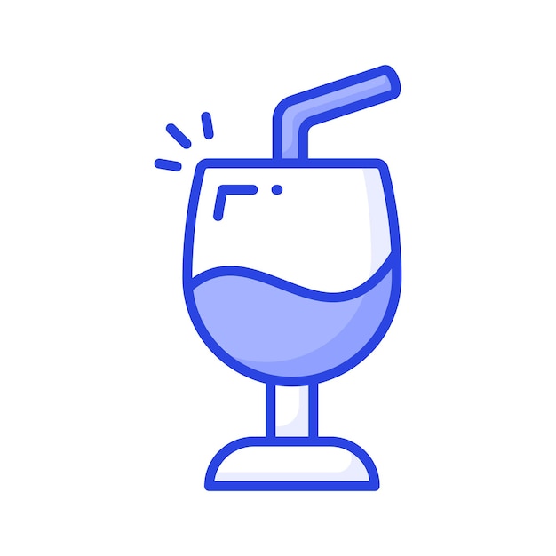 Echa un vistazo a este increíble icono de diseño vectorial de vasos de bebidas y vasos de vino