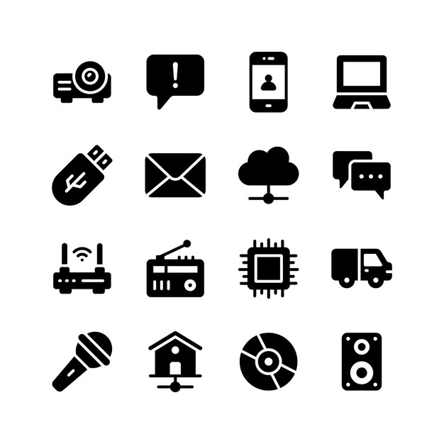 Echa un vistazo a este increíble icono de red y comunicación