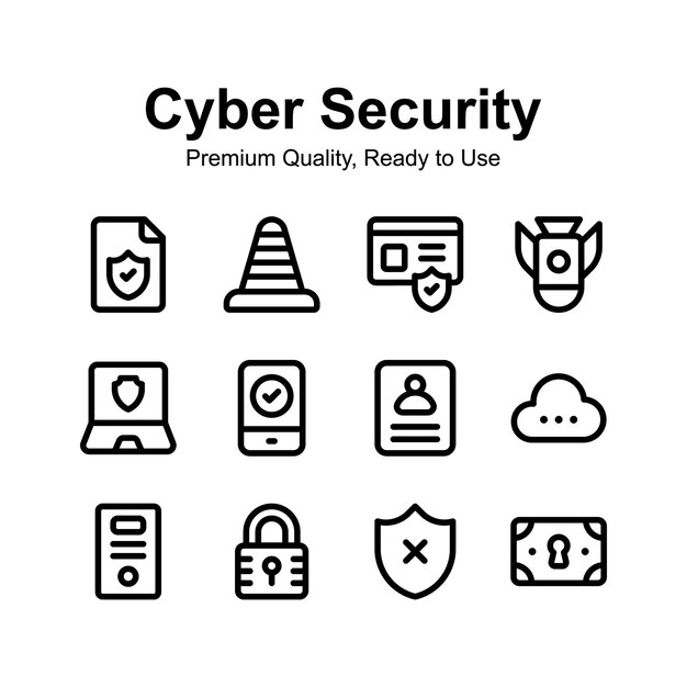 Eche un vistazo a los íconos únicos de seguridad cibernética que son fáciles de usar y descargar