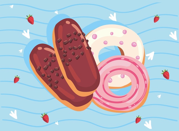 Eclair con donas
