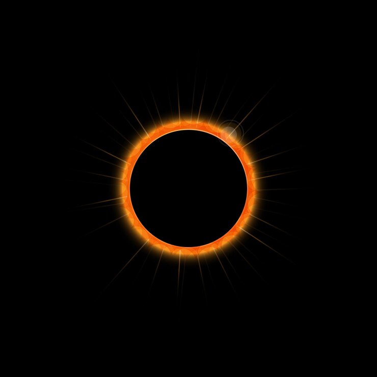 Vector eclipse total de sol
