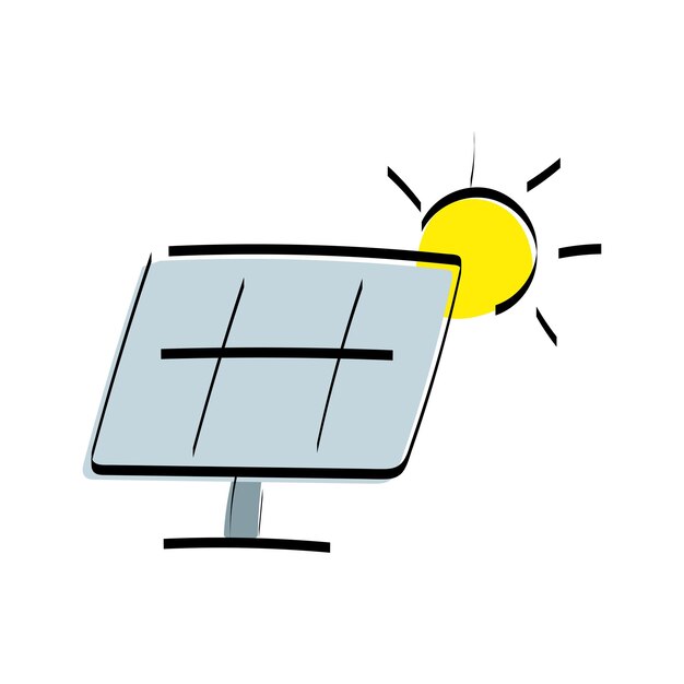 eco dibujar líneas negras iconos coloreados dibujar iconos electricidad protección de la naturaleza energía wi