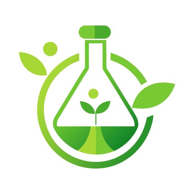 Eco-Friendly Biology and Scientific Experiment Logo