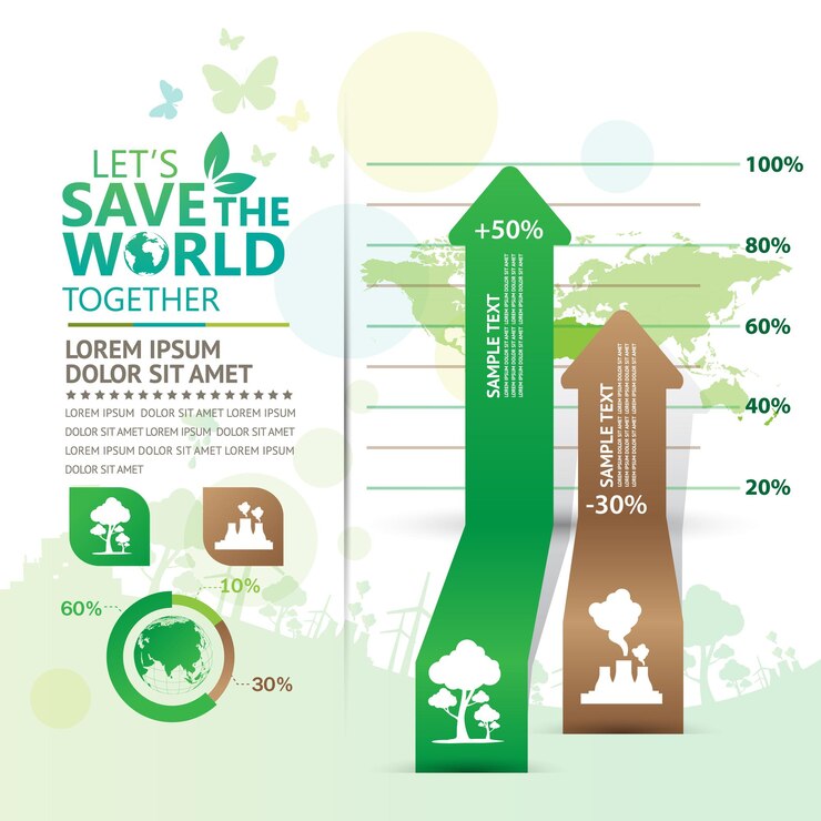 Vector ecología y conservación del medio ambiente diseño conceptual de ideas creativas