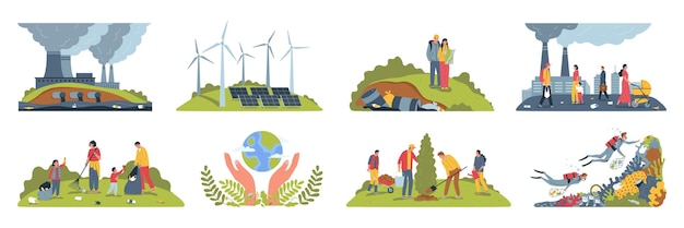 Ecología Contaminación Composiciones de color