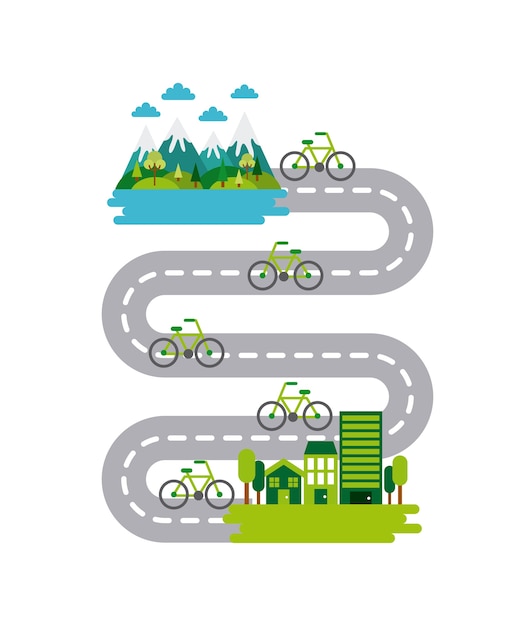 ecología y diseño de idea verde