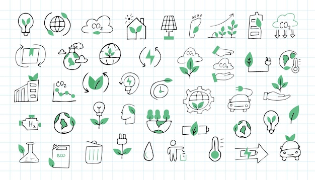 ecología protección de la naturaleza árboles agua gasolina paquete artículos biodegradables preservar