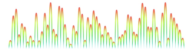 Ecualizador de grabación de audio visualización de música diagrama sónico digital