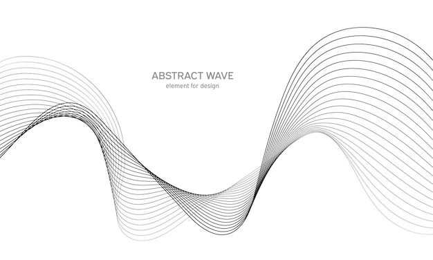 Ecualizador de ondas abstractas para el diseño.