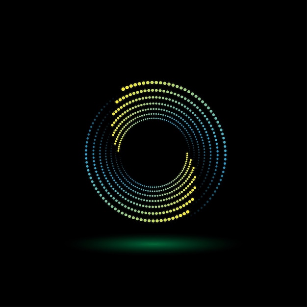 ecualizador de sonido de música onda de color