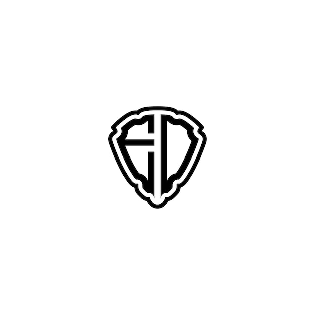 ED monograma logotipo diseño carta texto nombre símbolo monocromo logotipo alfabeto carácter simple logotipo