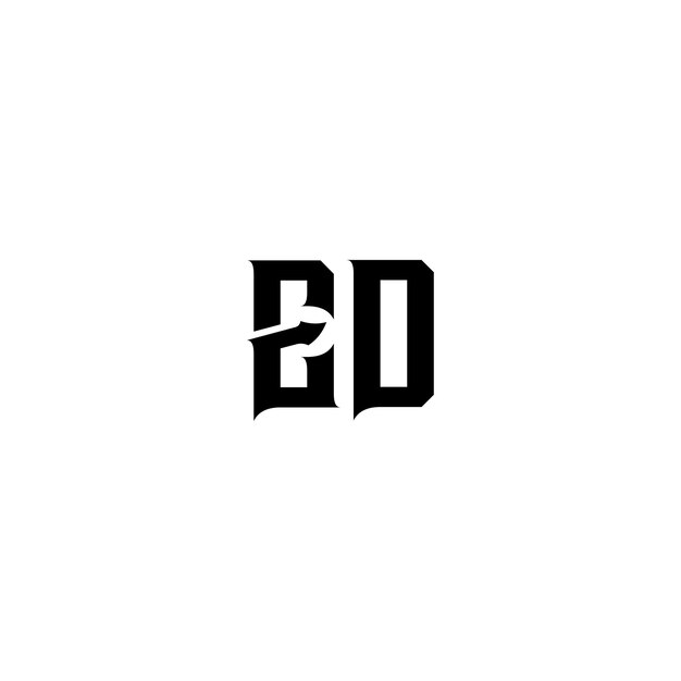 ED monograma logotipo diseño carta texto nombre símbolo monocromo logotipo alfabeto carácter simple logotipo