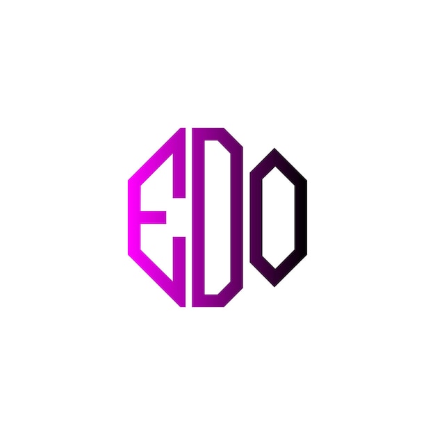 Edd letra creativa inicial moderno minimalista atemporal espacio negativo monograma símbolo diseño del logotipo