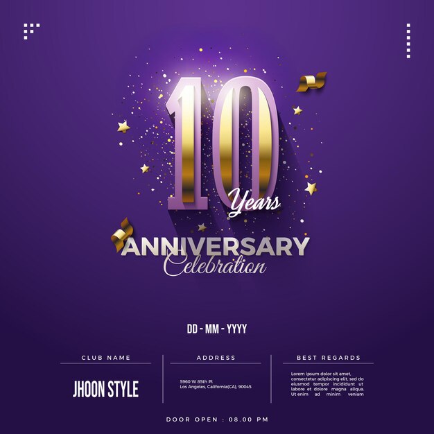 Edición de figuras sombreadas en 3D para el décimo aniversario