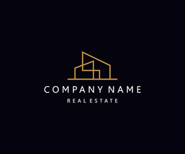 edificio arquitecto vector logo monoline