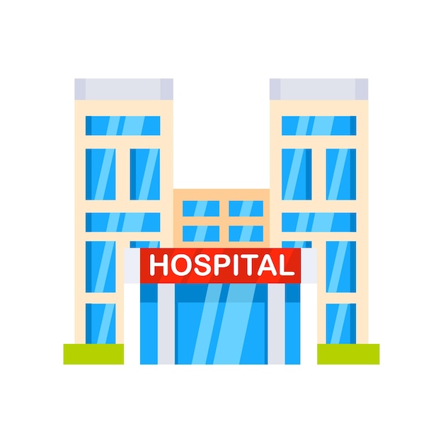 Edificio de la clínica conjunto de oficinas médicas medicina clínica rascacielos colección