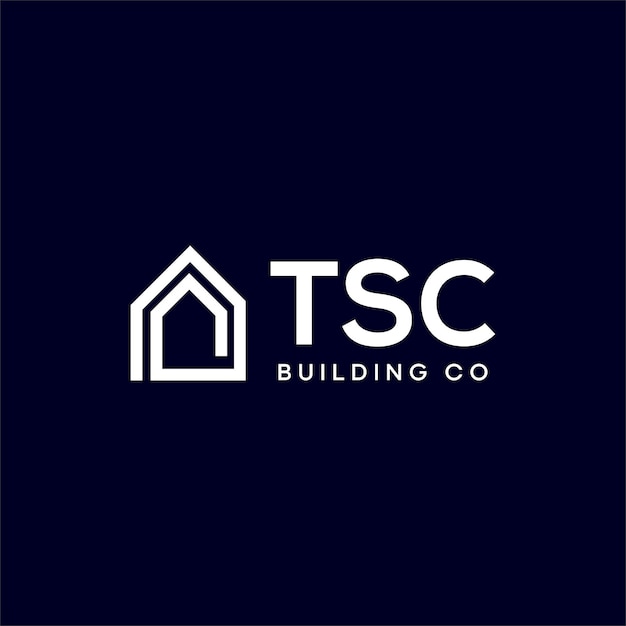 Edificio elegante y logotipo de la casa para el negocio inmobiliario
