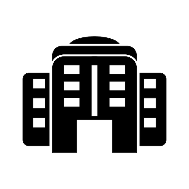 Edificio icono logo vector diseño i