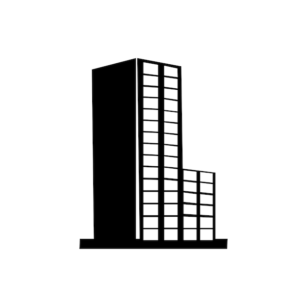 Edificio icono logo vector diseño i