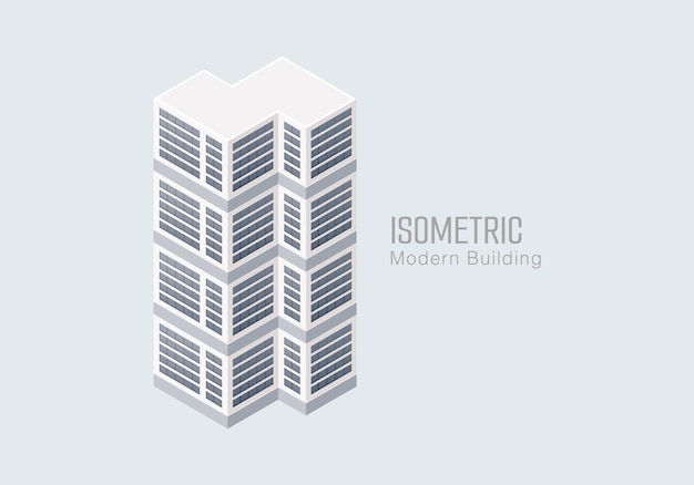 Edificio moderno isométrico