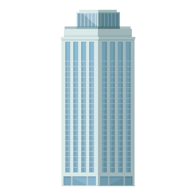 Edificio moderno de rascacielos aislado en blanco