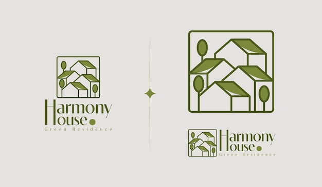 Edificio Residencia Bienes Raíces Casa Logotipo Universal creativo premium símbolo Vector icono de signo plantilla de logotipo Ilustración vectorial