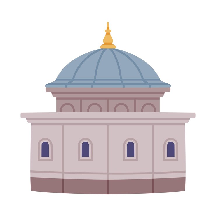Vector edificio de turquía como palacio de topkapi y lugar de atracción ilustración vectorial