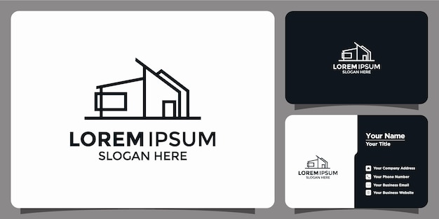 edificios, logotipos inmobiliarios y tarjetas de visita