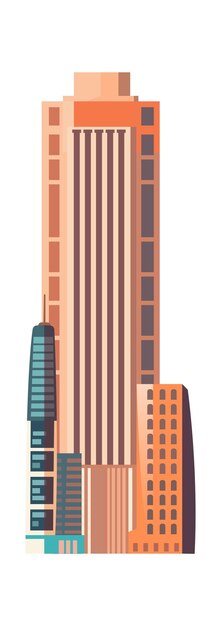 Vector edificios modernos de la ciudad