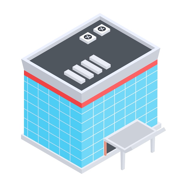 Edificios urbanos isométricos