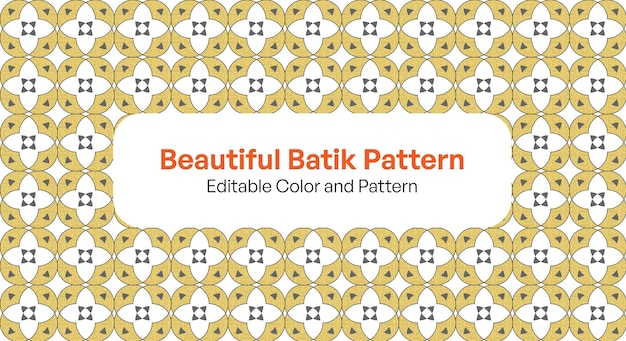 Editable Batik base moderno sin costuras con varios colores y vectores de patrones para fines textiles, etc.