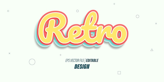 Editable efecto de texto en 3D con un divertido tema azul amarillo
