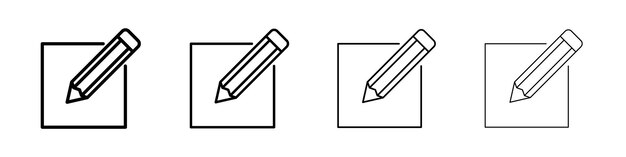 Editar el icono del logotipo lineal aislado