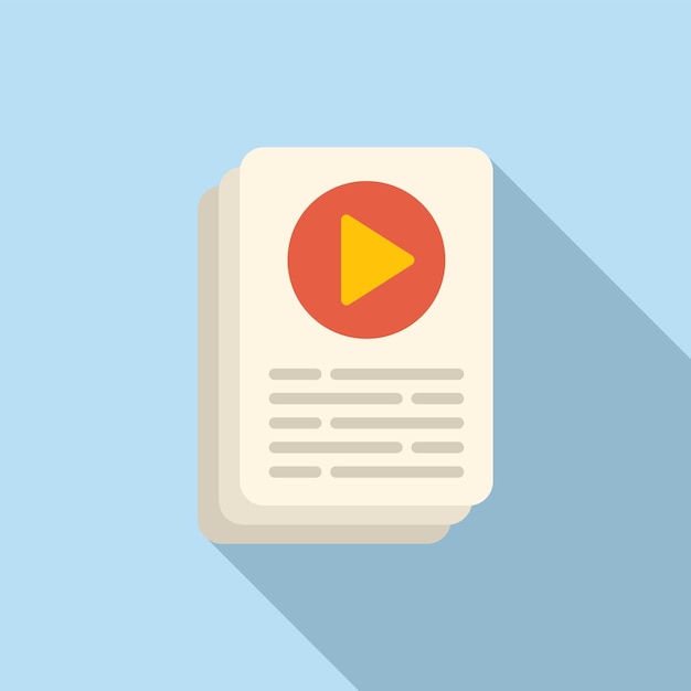 Editor de documentos icono vector plano Montaje de vídeo Editar sonido