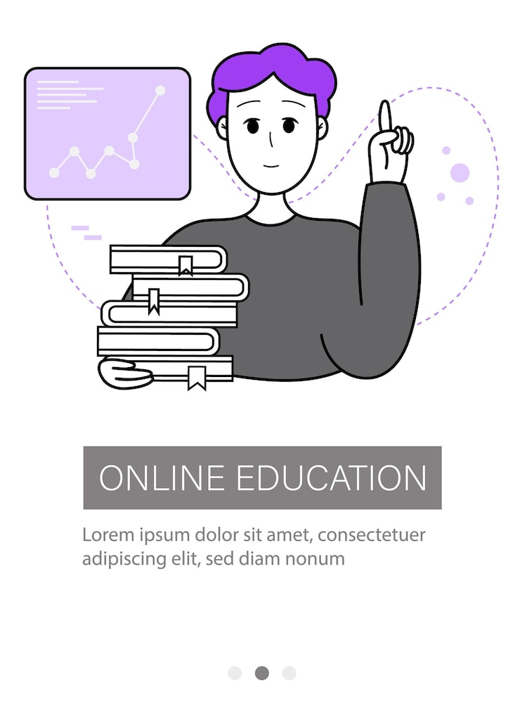 Vector educación y autodesarrollo el concepto de seminarios de capacitación cursos en línea plantilla de diseño moderno para sitios web aplicaciones folletos folletos
