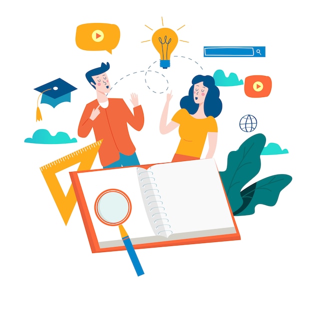 Educación, cursos de capacitación en línea, tutoriales y libros en línea