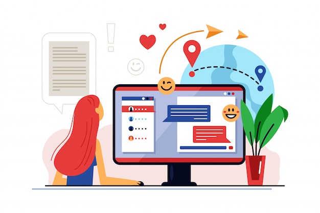 Educación a distancia. Curso de formación online y aprendizaje a distancia sobre tecnología de educación digital.