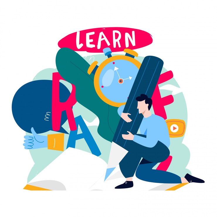 Vector educación a distancia