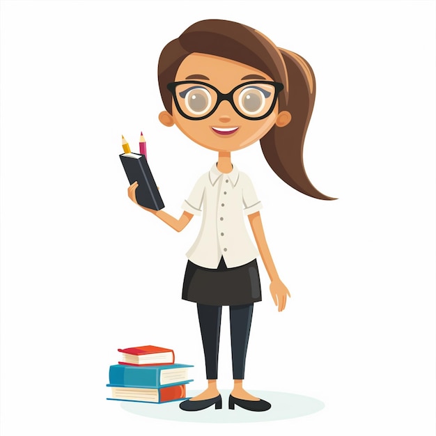 educación escolar maestro niños clase conocimiento estudiante vector ilustración enseñanza pos