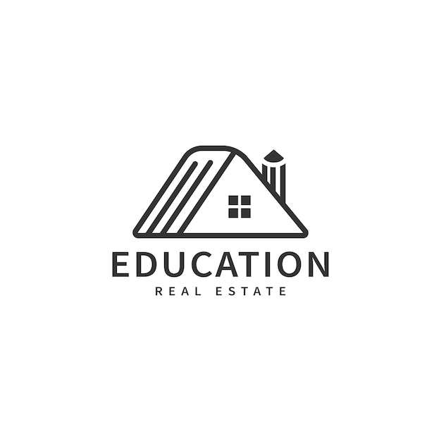 Educación inmobiliaria inspiración en el diseño del logotipo