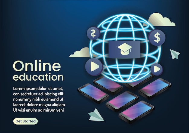 educación en línea diseño de sitios web en línea