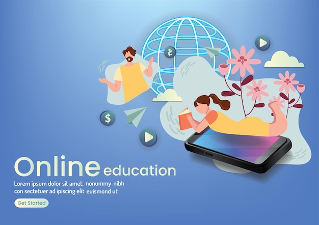educación en línea diseño de sitios web en línea