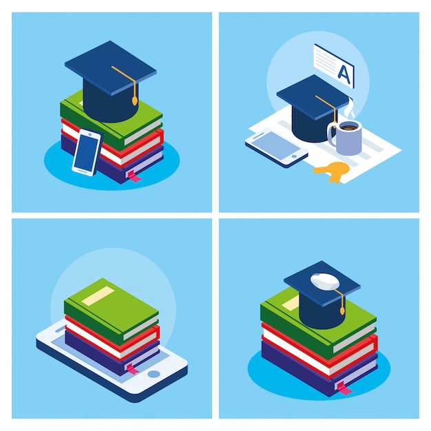 Educación en línea establece iconos